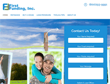 Tablet Screenshot of firstfundinginc.com